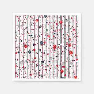 Baseball Confetti, Streck-PAPPRA PARTY NAPKINS Pappersservett