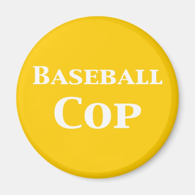 Baseball Cop-gåvor Magnet (Framsidan)