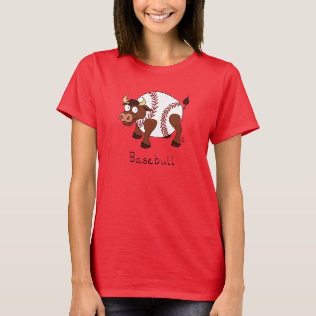 Baseball Cute Kids Tecknad Sports T Shirt (Framsida)