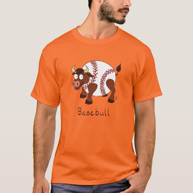 Baseball Cute Kids Tecknad Sports T Shirt (Framsida)