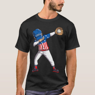 Baseball Dabbing USA Merica 4:e juli Dab Dance T Shirt