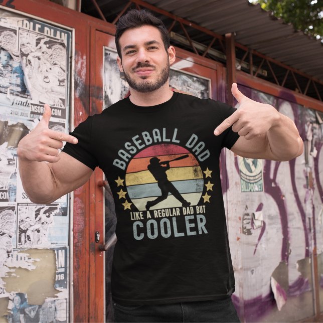 Baseball Dad Like a Regular Dad But Cooler Funny  T Shirt (Skapare uppladdad)