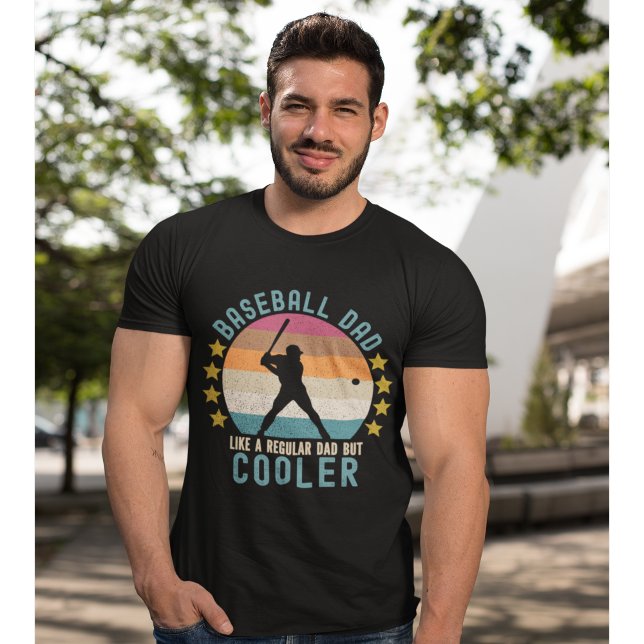 Baseball Dad Like a Regular Dad But Cooler T Shirt (Skapare uppladdad)