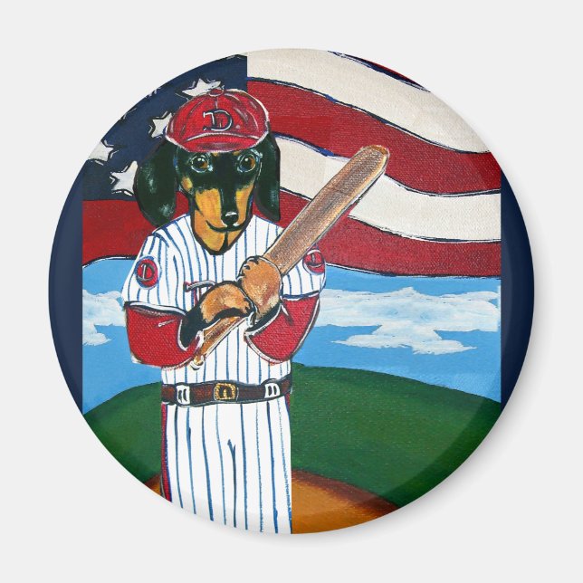 Baseball-daxie Magnet (Framsidan)