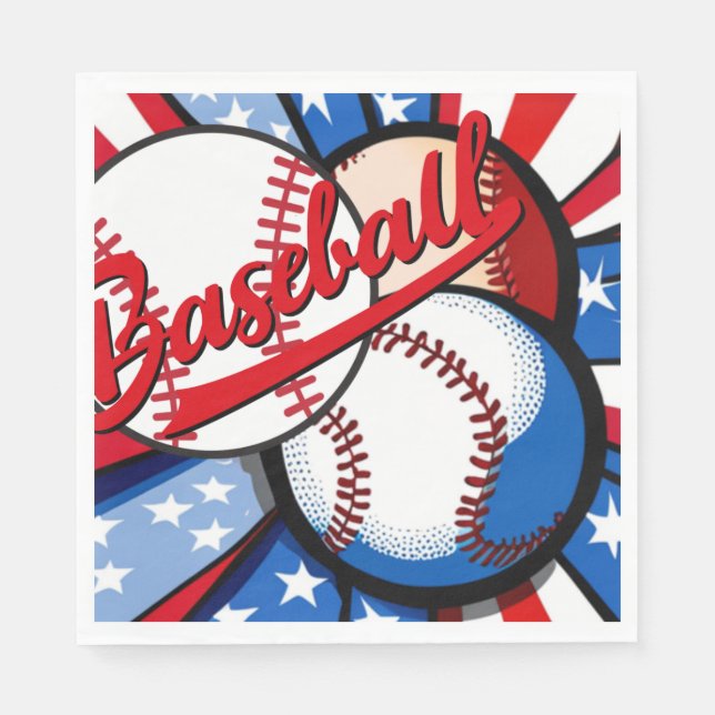 Baseball Days Pappersservett (Framsidan)