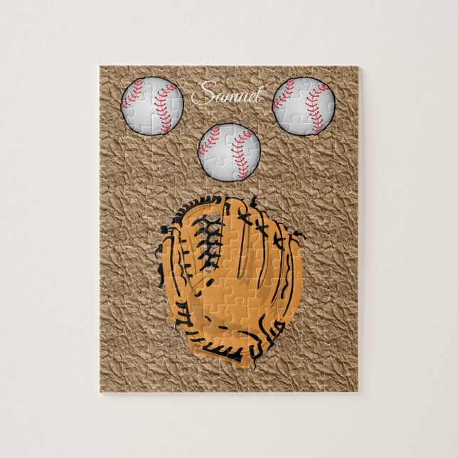 Baseball Decorative Jigszle Puzzle Pussel (Vertikal)