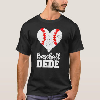 Baseball Dede Baseball Heart Grandma Dede T Shirt