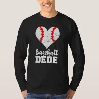 Baseball Dede Baseball Heart Grandma Dede T Shirt