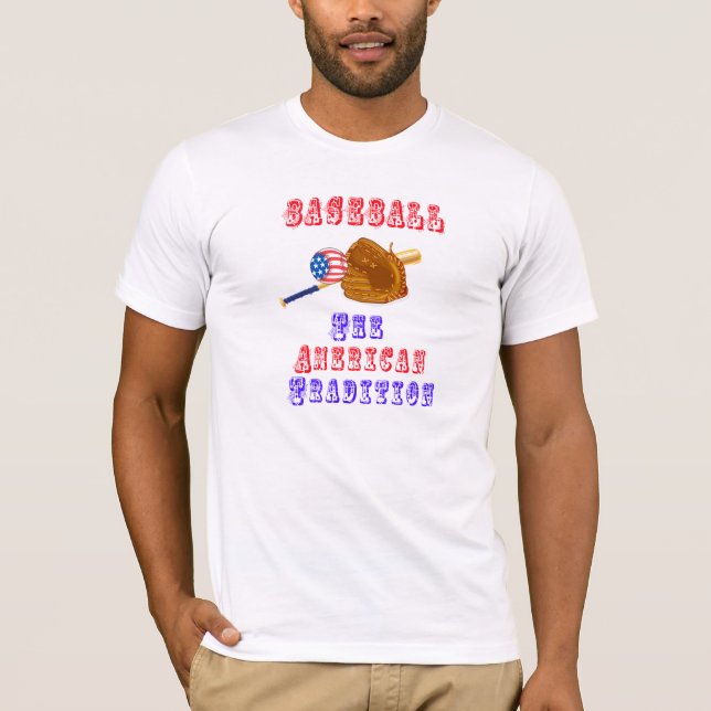 Baseball - den amerikanska traditionen T-Shirt (Framsida)