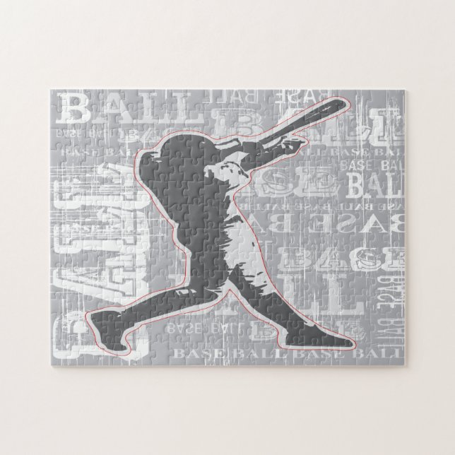 Baseball Design Jigszawa Puzzle Pussel (Horisontell)