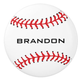 Baseball design - keramisk dragkraft knopp