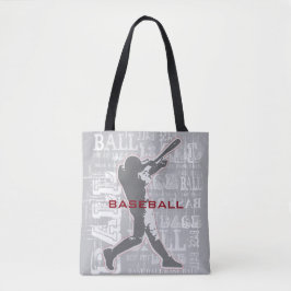 Baseball Design Tote Bag Tygkasse