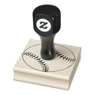 Baseball Design Wooden Frimärke Stämpel