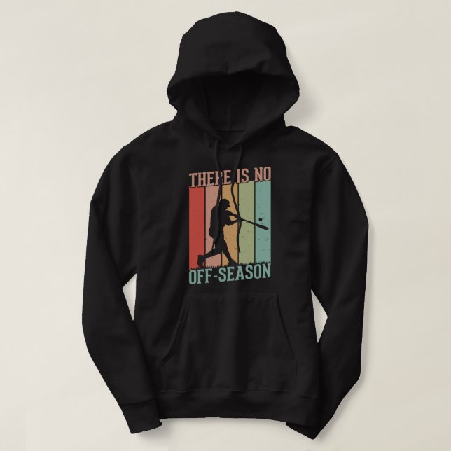 Baseball... Det är ingen säsong Hoodie (Design framsida)