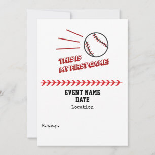 Baseball Det här är mitt första spel Spara Datumet