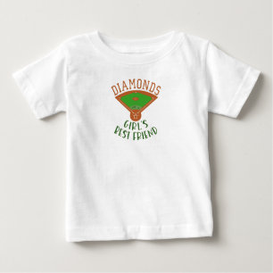 Baseball - Diamanter är en flickas bästa vän T Shirt