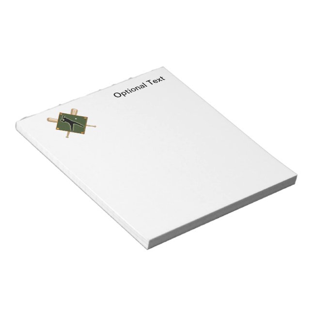 Baseball Diamond Batter 1 Anteckningsblock (Vinklad)