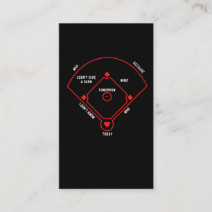 Baseball Diamond Fielding Chart Positions Namn Visitkort
