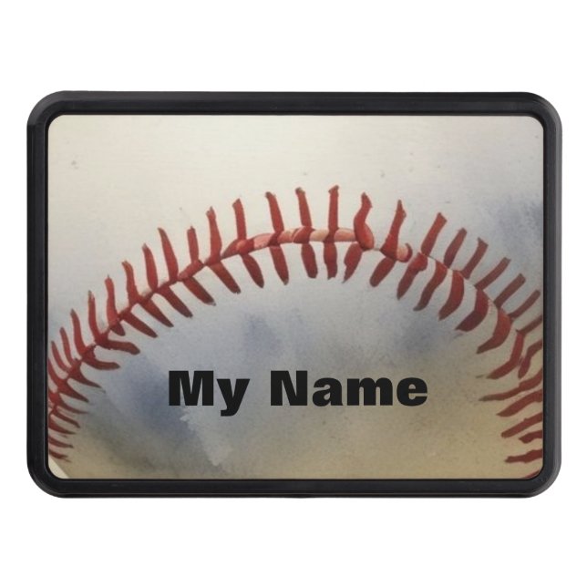 Baseball ditt namn dragkroksskydd (Framsidan)