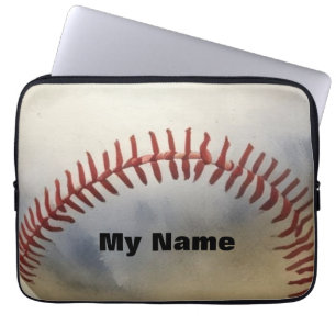 Baseball ditt namn laptop fodral