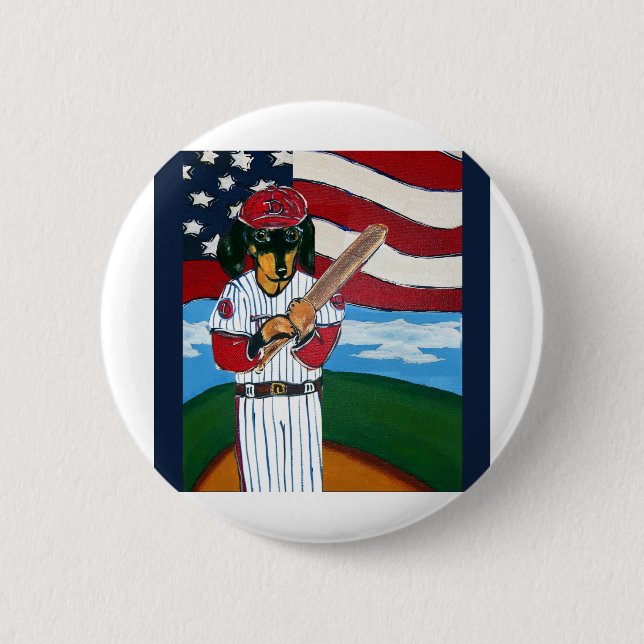 Baseball doxie knapp (Framsida)