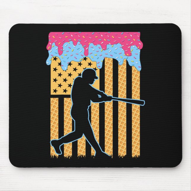 Baseball Drick Fladdermus Boys Ice Cream American  Musmatta (Framsidan)