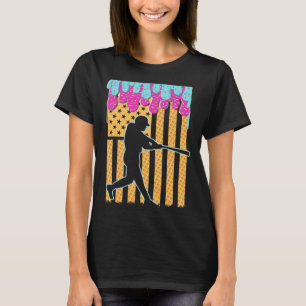Baseball Drick Fladdermus Boys Ice Cream American T Shirt