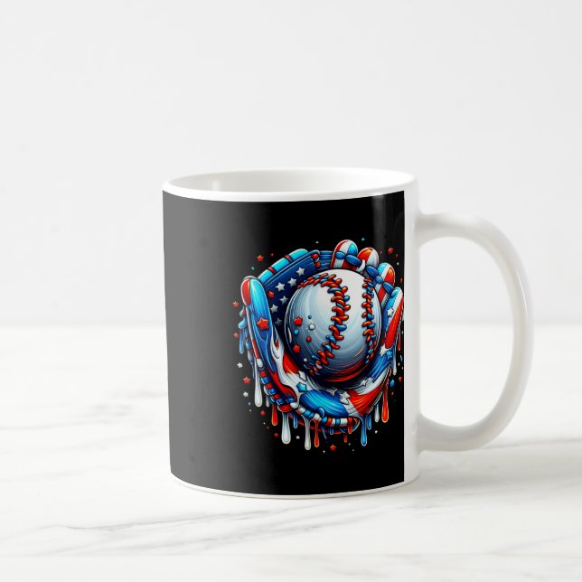 Baseball Drick Ice Cream Sprinkles Baseball Glove  Kaffemugg (Höger)