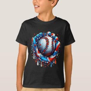 Baseball Drick Ice Cream Sprinkles Baseball Glove T Shirt