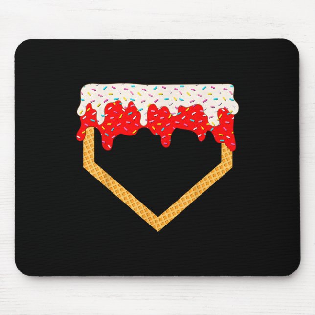 Baseball Drip Boys Home Plate Ice Cream Sprinkles Musmatta (Framsidan)