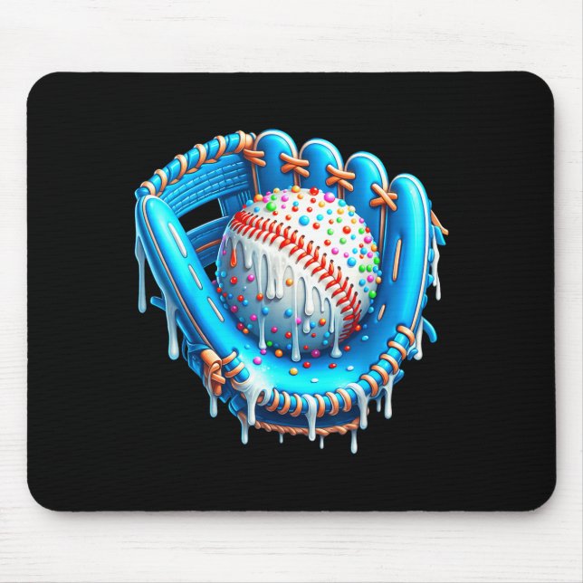 Baseball Drip Ice Cream Glove With Sprinkles Ball  Musmatta (Framsidan)