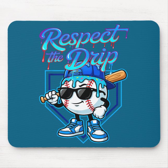 Baseball Drip Ice Cream Respect The Drip Home Plat Musmatta (Framsidan)