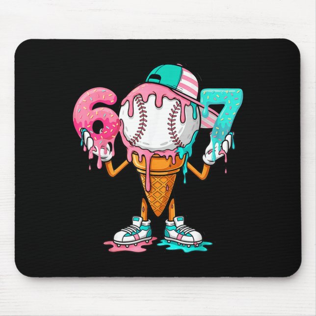 Baseball Drip Number 67 Player Or 67th Birthday  Musmatta (Framsidan)