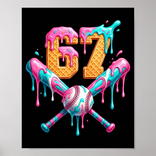 Baseball Drip Number 67 Player  Poster (Framsidan)