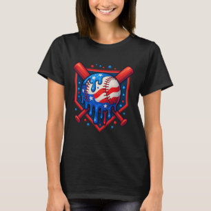 Baseball driver Ice Cream 4th of Ju T Shirt