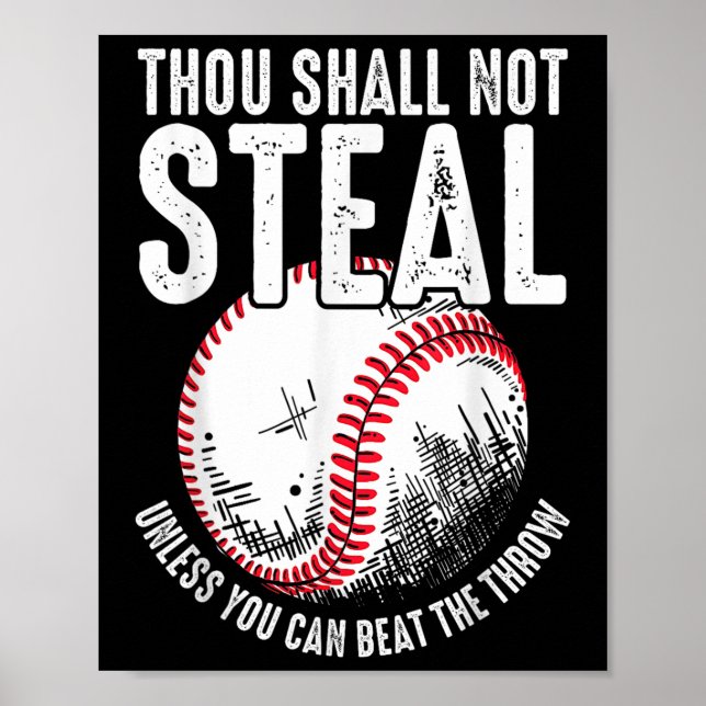 Baseball du inte får fastna om du inte kan bete di poster (Framsidan)