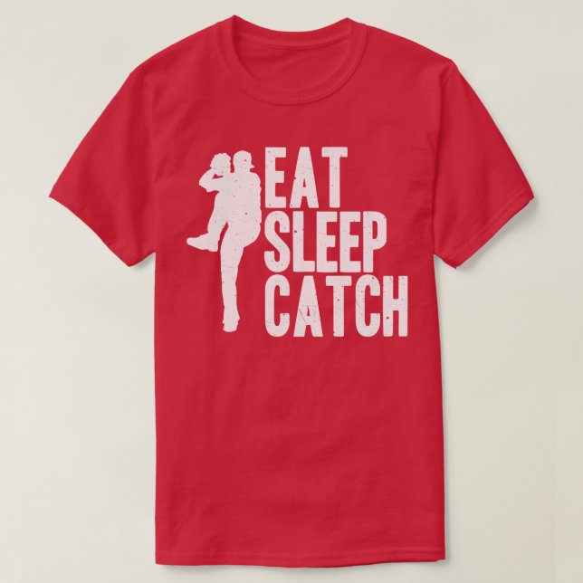Baseball Eat-viloläge Catch T Shirt (Design framsida)
