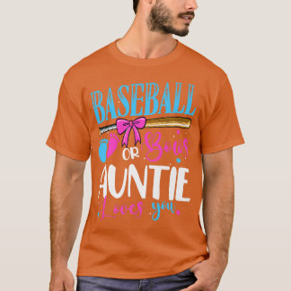 Baseball eller Bows Auntie Kärlek Du Rosa eller Bl T Shirt