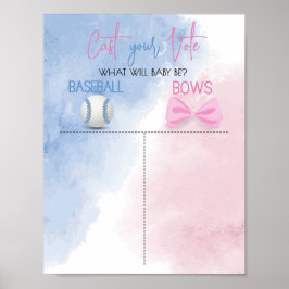 Baseball eller bows gender avslöjar hur ni röstar poster