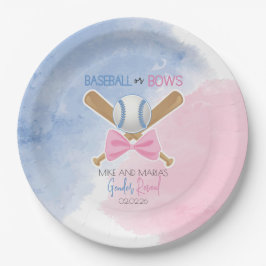 Baseball eller bows gender visar Papper Platt