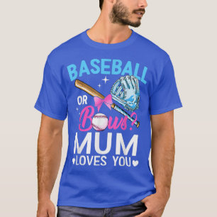Baseball eller Bows Morsa Kärlek du Gender Visa Ro T Shirt