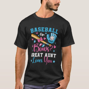 Baseball eller Bows Underbar Moster Kärlek du Cute T Shirt