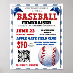 Baseball-evenemang Poster