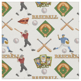 Baseball Fabric med aktiva spelare Tyg