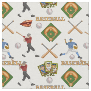 Baseball Fabric med aktiva spelare Tyg