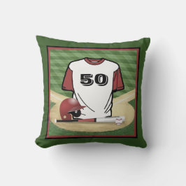 Baseball Fält Anpassningsbar Jersey Number Kudde