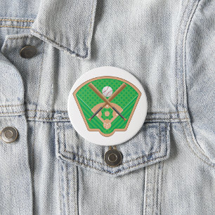 Baseball Fält Button Knapp