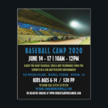 Baseball Fält landskap, Baseball Camp Advert Flygblad<br><div class="desc">Baseball Fält landskap,  reklamfällor från kaseball Camp från Affärskortet Store.</div>