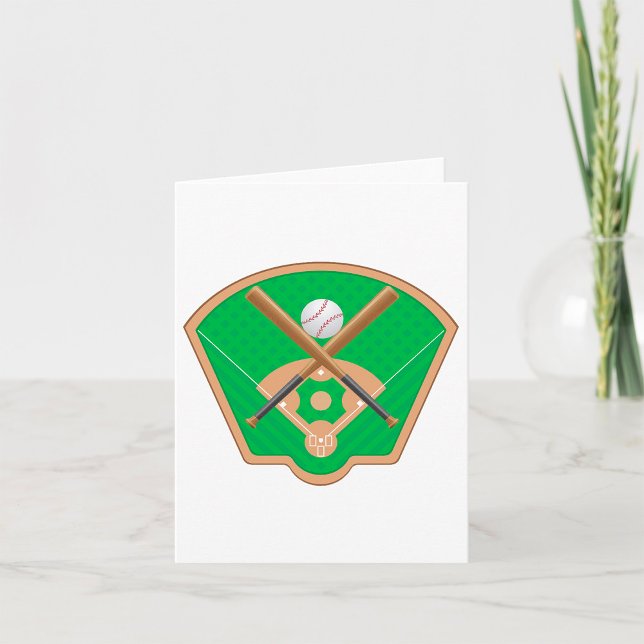 Baseball Fält Note-kort Kort (Skapare uppladdad)