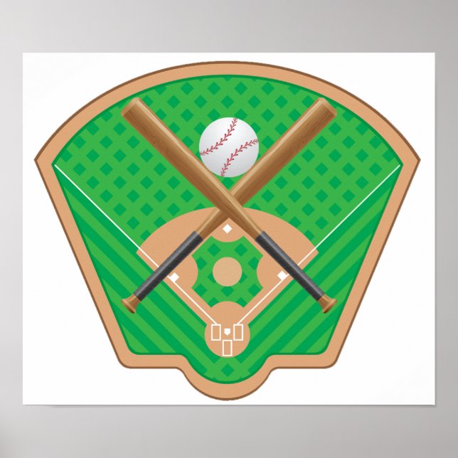Baseball Fält Poster (Framsidan)